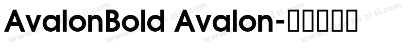 AvalonBold Avalon字体转换